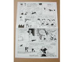 1996 Ink Page 14 Walt Disney's Original Comic Book Art Uncle Scrooge #298