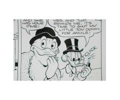 Original Ink Page 8 Walt Disney's Comic Book Art Uncle Scrooge McDuck & Magica De Spell