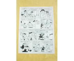 Original Ink Page 8 Walt Disney's Comic Book Art Uncle Scrooge McDuck & Magica De Spell