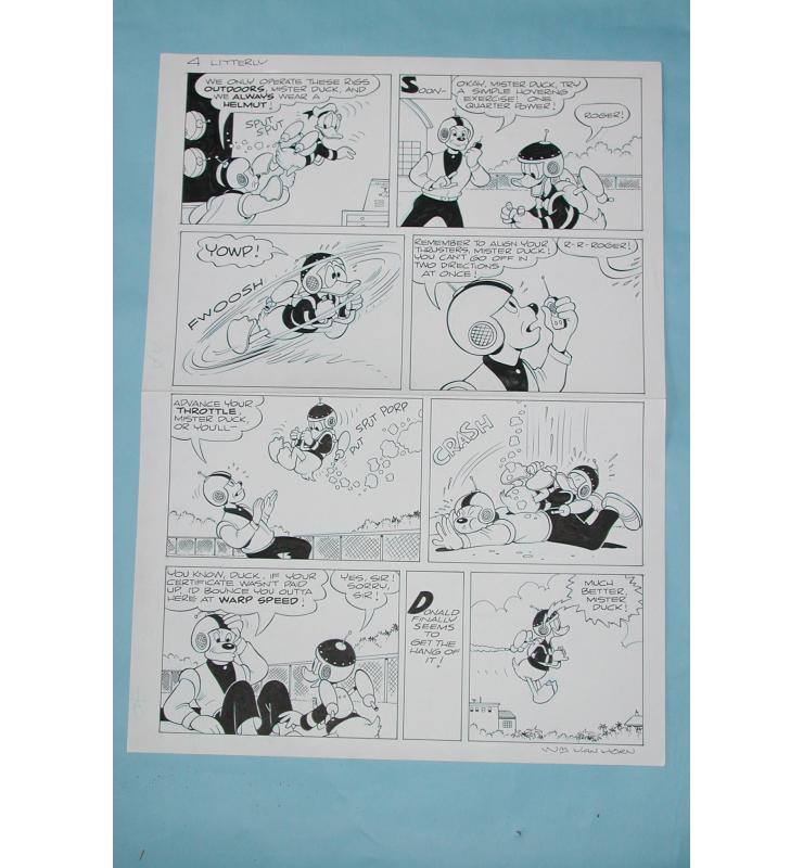 2003 Walt Disney’s Comics and Stories #667 Ink Page 4 Comic Book Art Walt Disney's Donald Duck