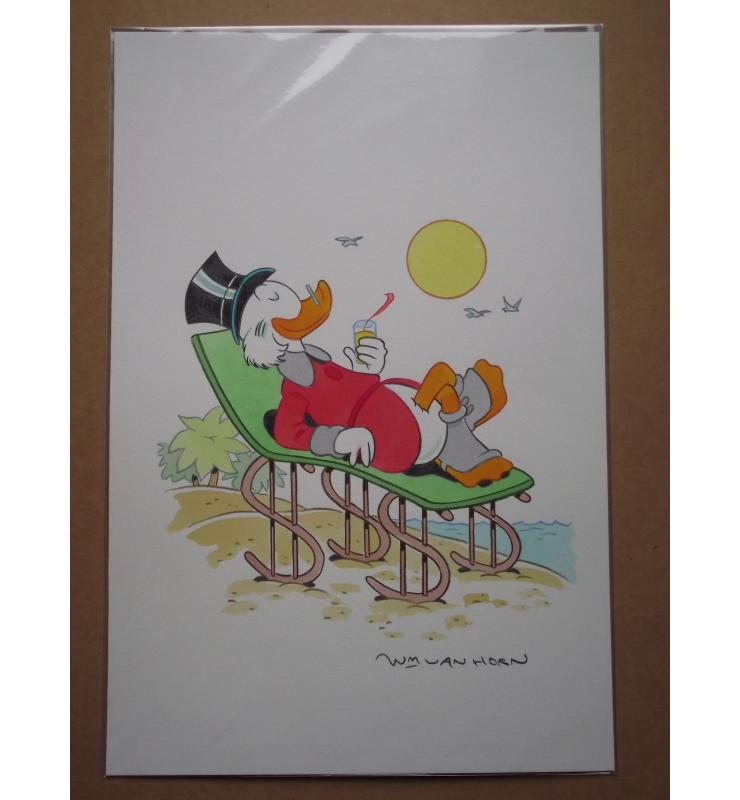 Van Horn Walt Disney's Art Uncle Scrooge McDuck Cover Painting